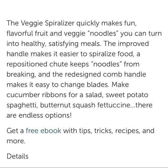 Pampered Chef Veggie Spiralizer NWT - Picture 4 of 8